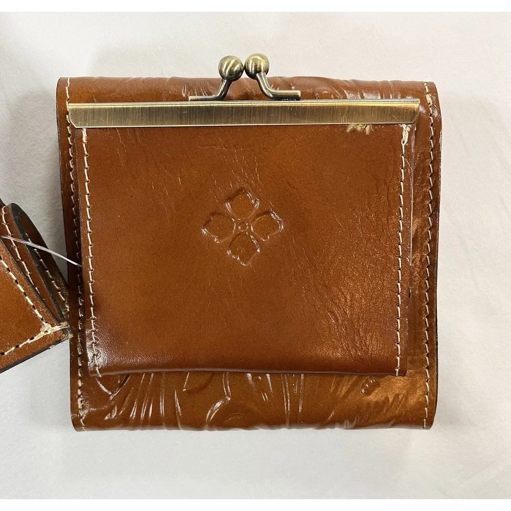Patricia Nash Zancona Tote Reiti Wallet Bundle New Tooled Brown Leather Handbag